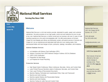 Tablet Screenshot of nationalmailservices.com